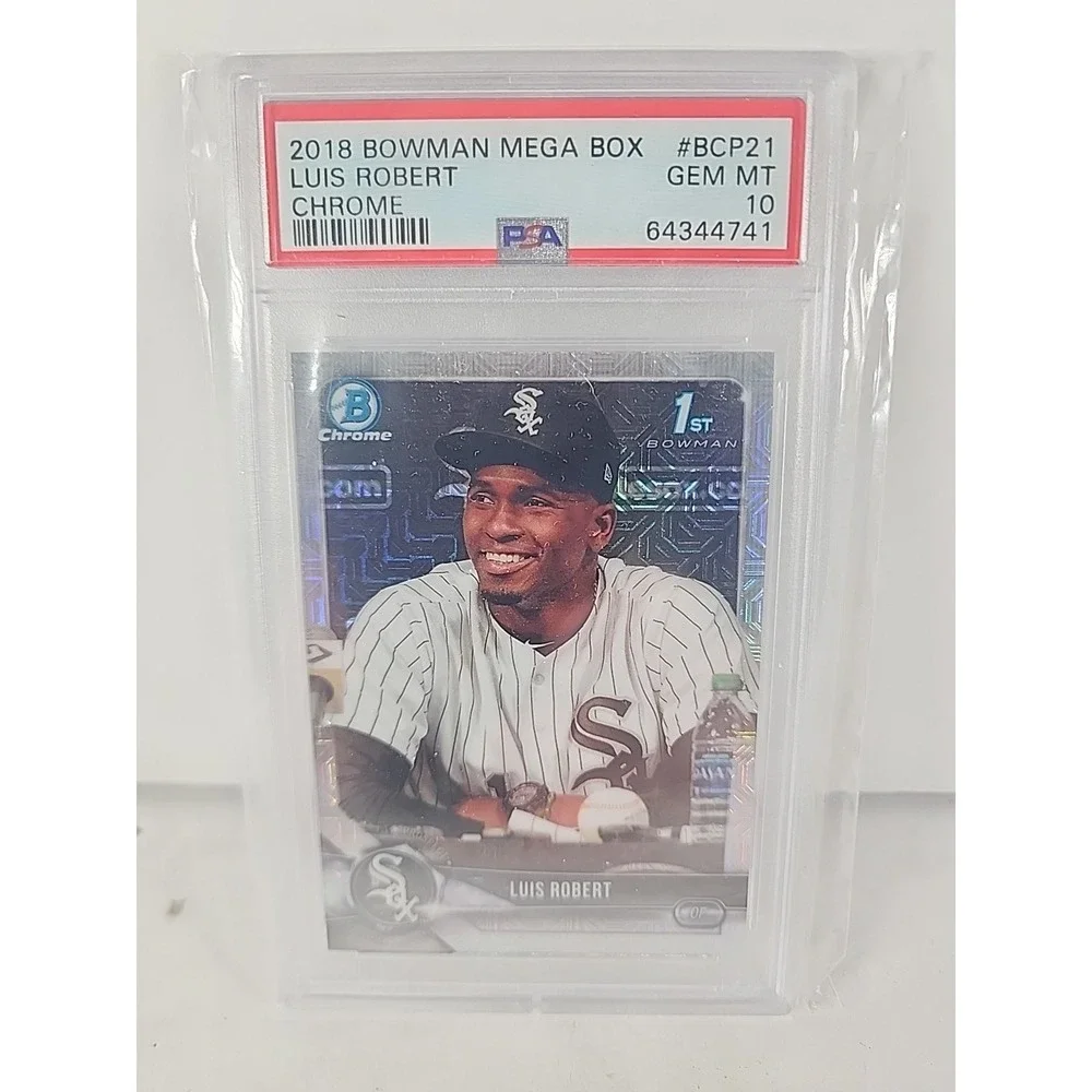 2018 Bowman Chrome Luis Robert‎ Mega Box Mojo Refractor RC PSA 10 GEM MINT